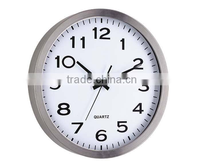 Wall clock with metal frame,can be 16",18"24"