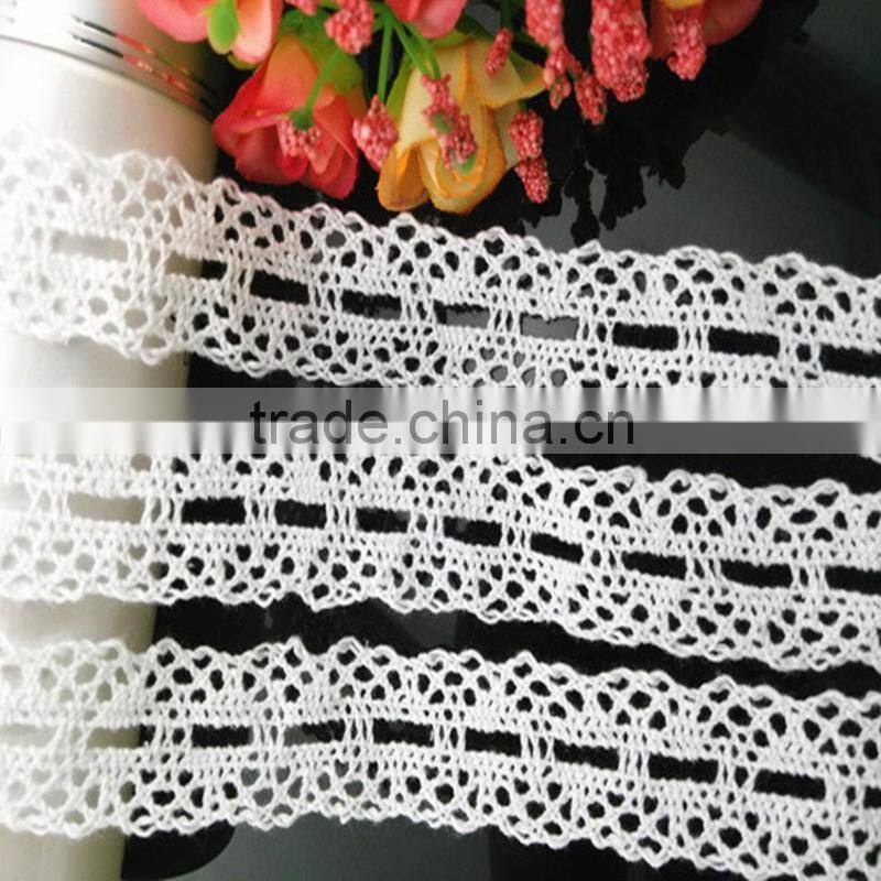 New design cotton embroider bridal lace trim,lace ribbon for dress