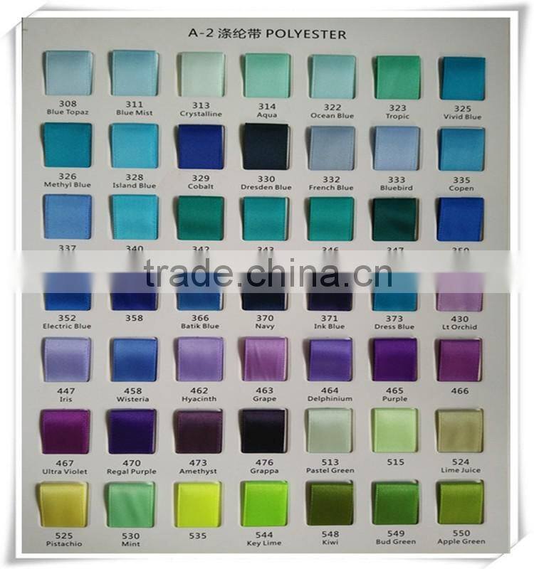 wholesale top quality 100% Polyester satin Ribbon for Fashion Decorations hairbow