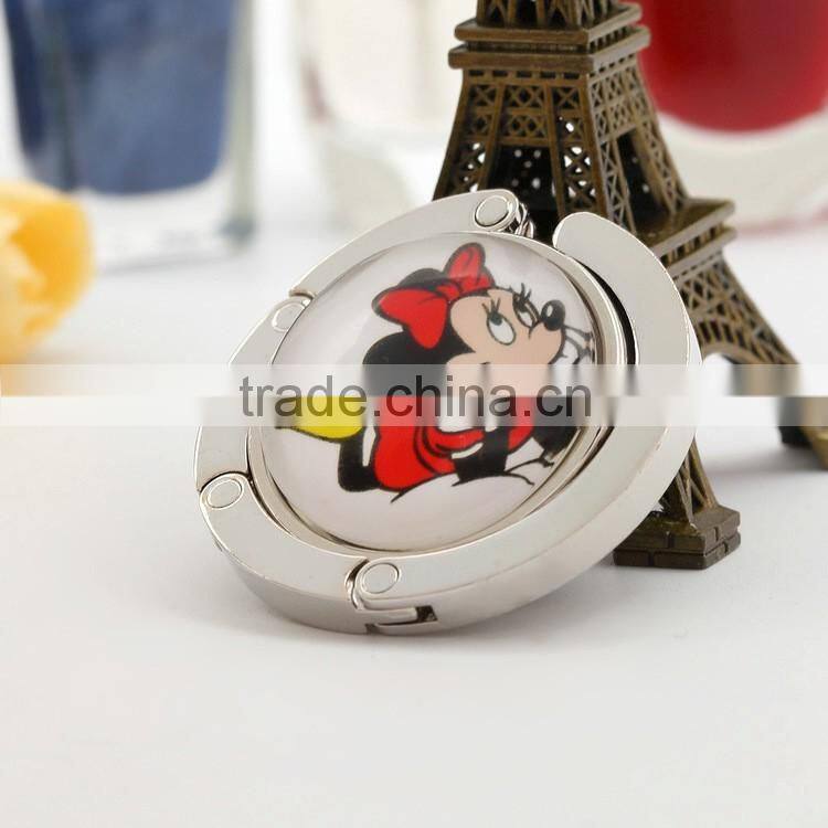 folding table portable lady bag holder