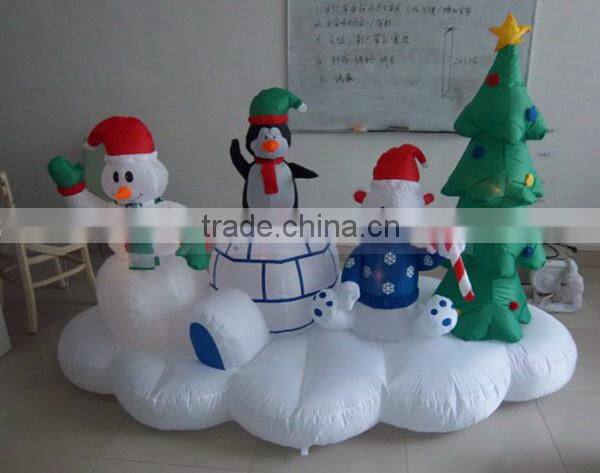 Innovative customized inflatable snowman air dancer