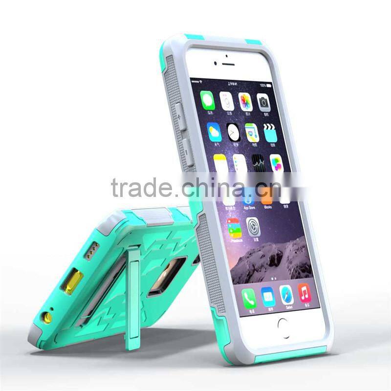 Silicon case with stand for iphone6, for iphone6 cover