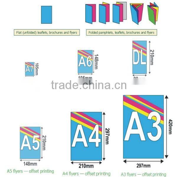 XHFJ Advertising booklet customized 4 color flyer printing