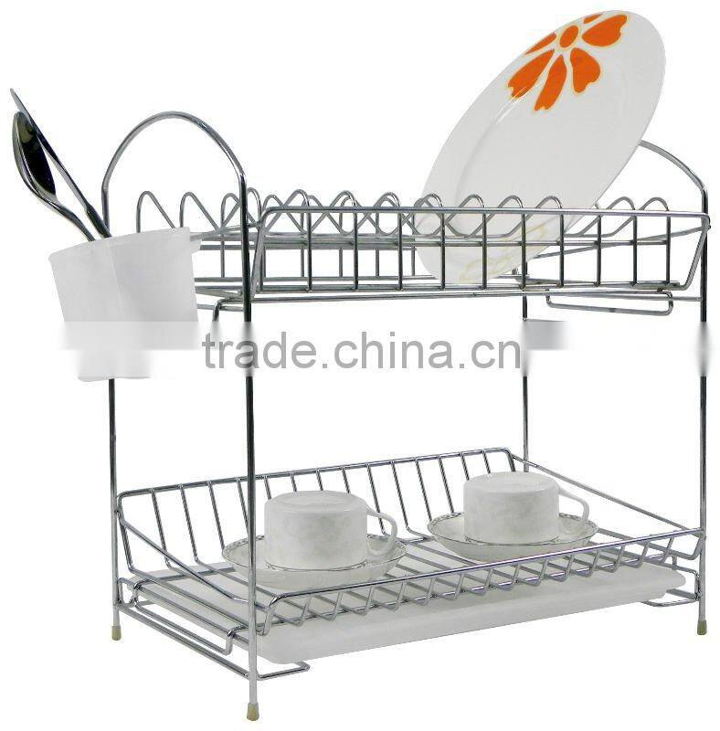 folding dish rack with tray