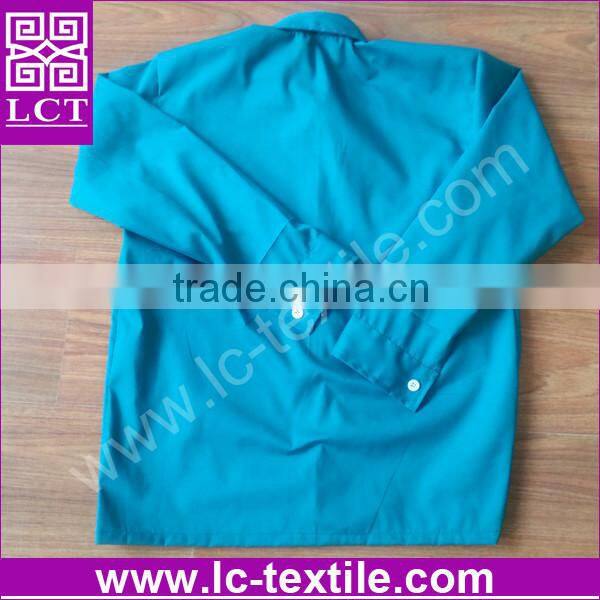 supply election campaign 65%poyester/35%cotton TC fabric long sleeve uniform shirt features customized logo embroidery(LCTN1534)