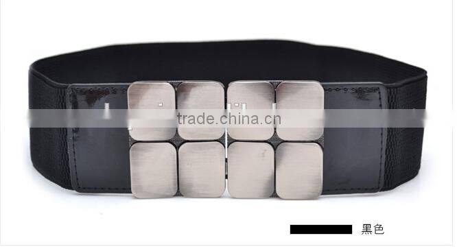 2016 wholesale fashion metal belt /women fashion belt /black