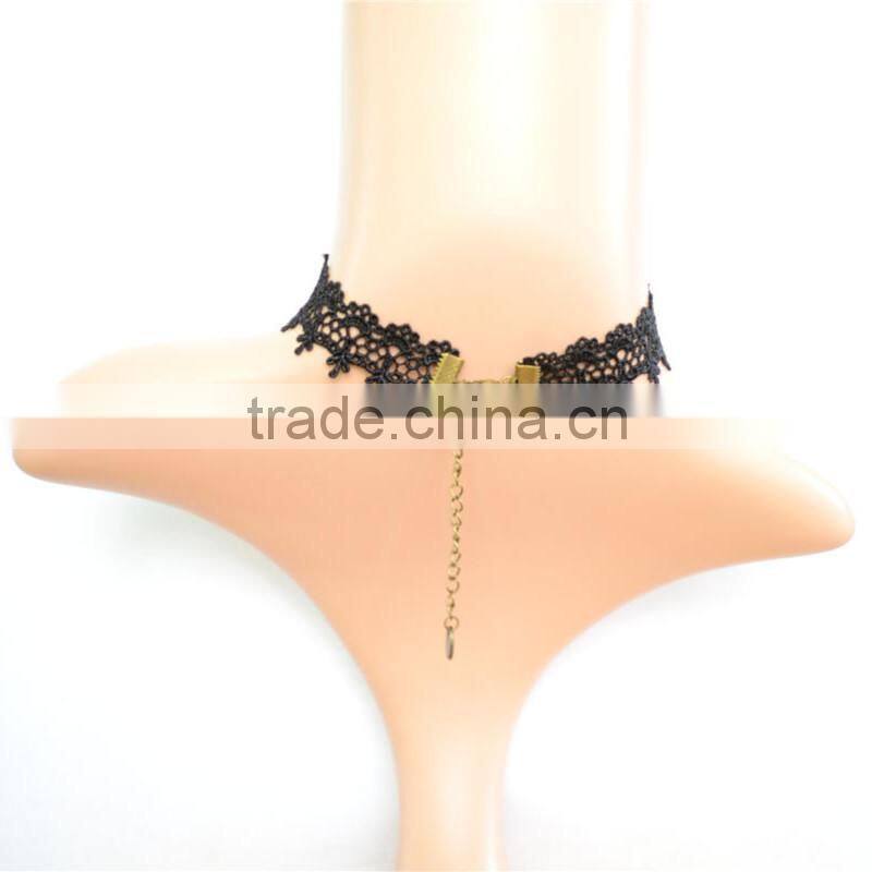 Gothic Punk necklace false collar accessoriesJewelry, Black Lace Vampire sexy Costume Jewelry Necklace