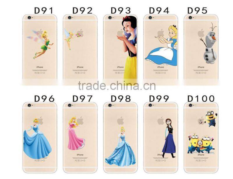 Ultra thin and soft cell phone case with Disney carton imprint .