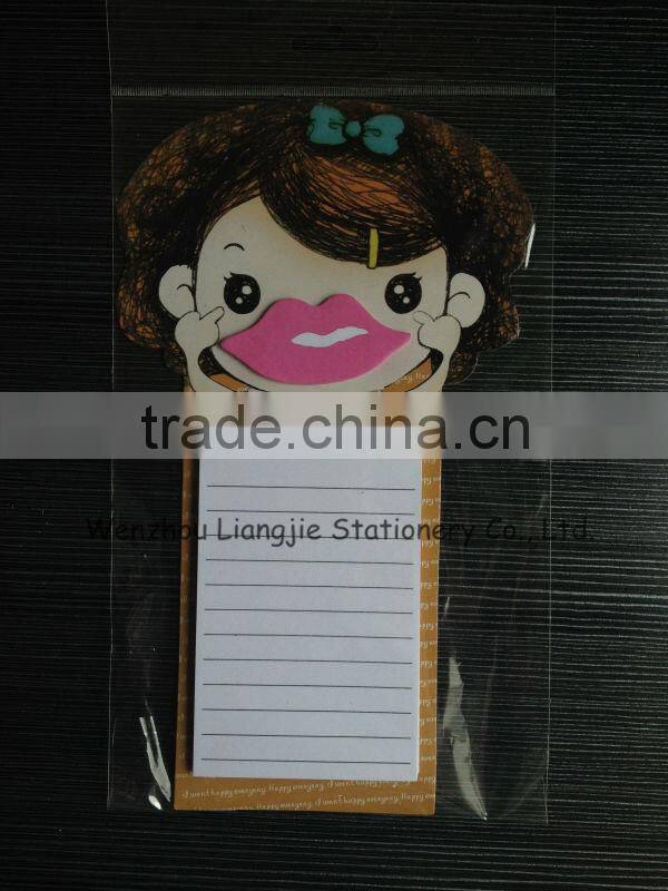 Lovely Boy Die-cut Memo Pad & Die-cut Sticky Notepad