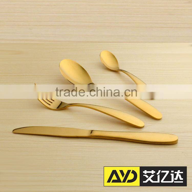 Korean Cutlery! supreme quality gold cutlery set 72