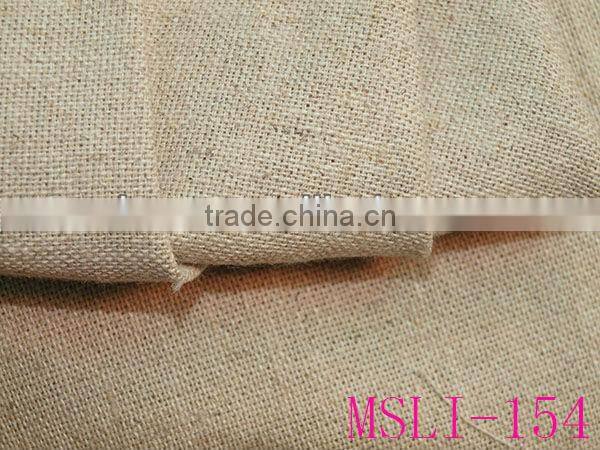 100% pure or natural linen fabric for garment or bag or shirt