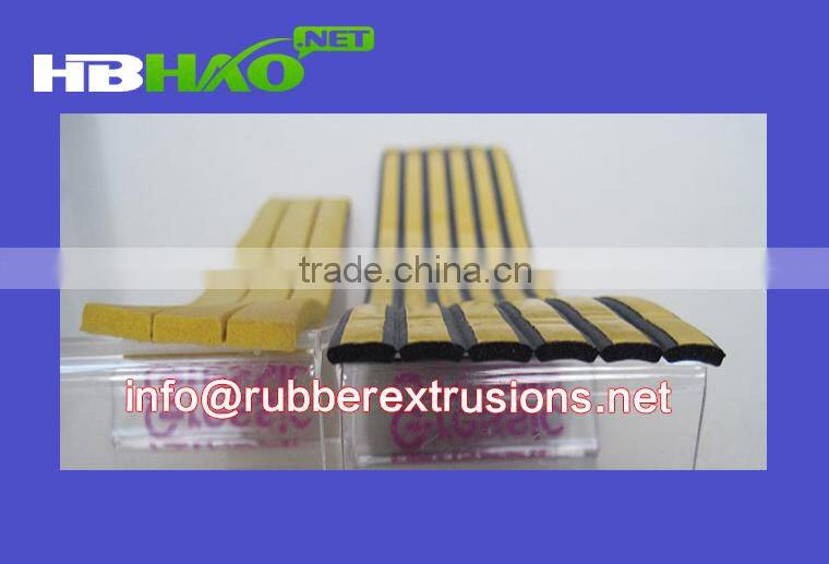 I shape rubber self adhesive seal strip