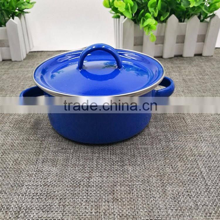 Best quality 8cm small enamel cups children's enamel dessert/ice cream cup accept custom