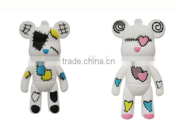 32GB Lovely bear soft PVC wholesale usb flash drive,usb memory flash drive gifts