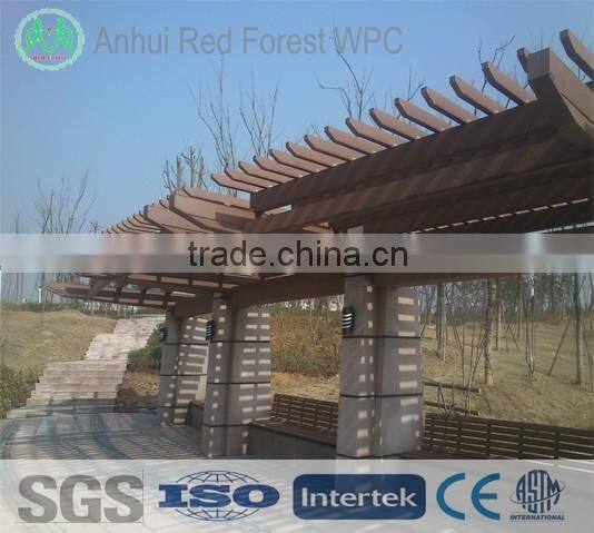plastic bamboo waterproof garden landscape pergola
