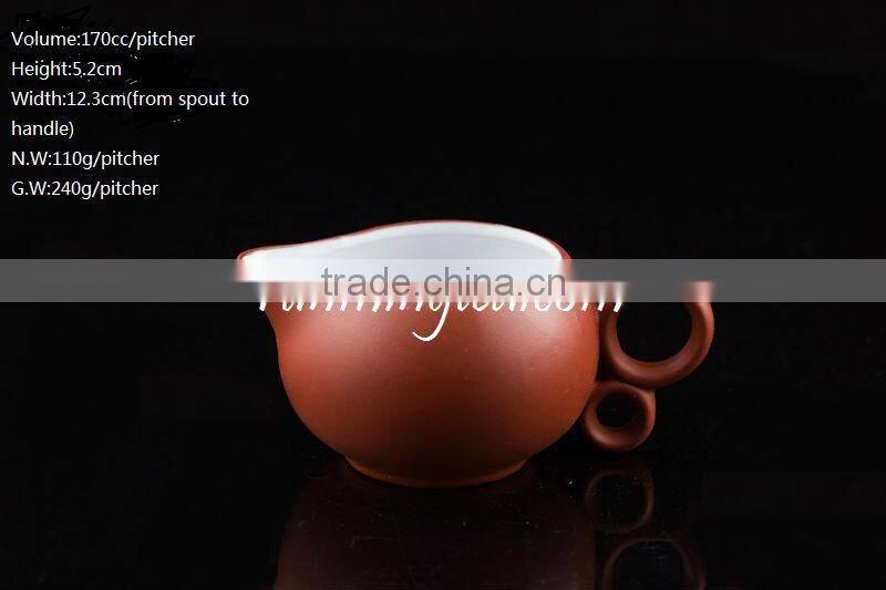 Chinese Zisha Clay Red Color Pitcher, 170cc/pitcher