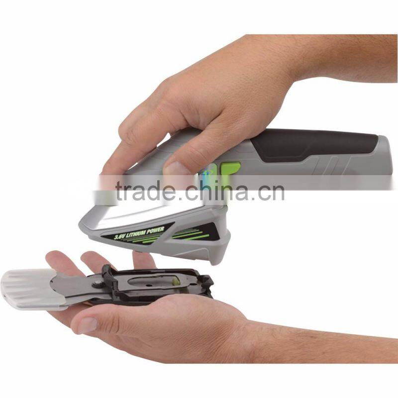 3.6V FU3724 Cordless Grass Shears / Hedge Trimmer - Handheld & Wheeled Extension Handle Hedge Trimmer with Rotating handle