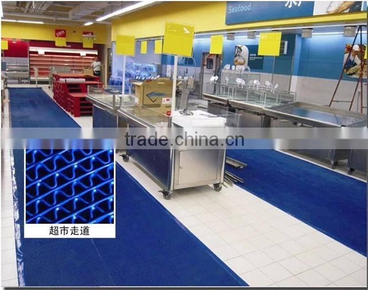 anti slip pvc s type mat for bathroom, kitchen