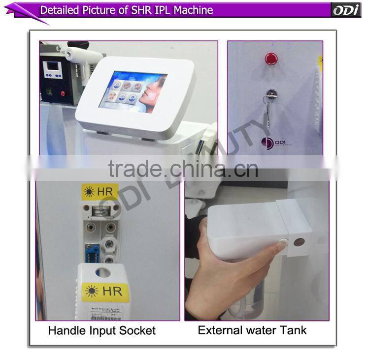 Fast and painless epilation/ facial treatment ipl type super shr
