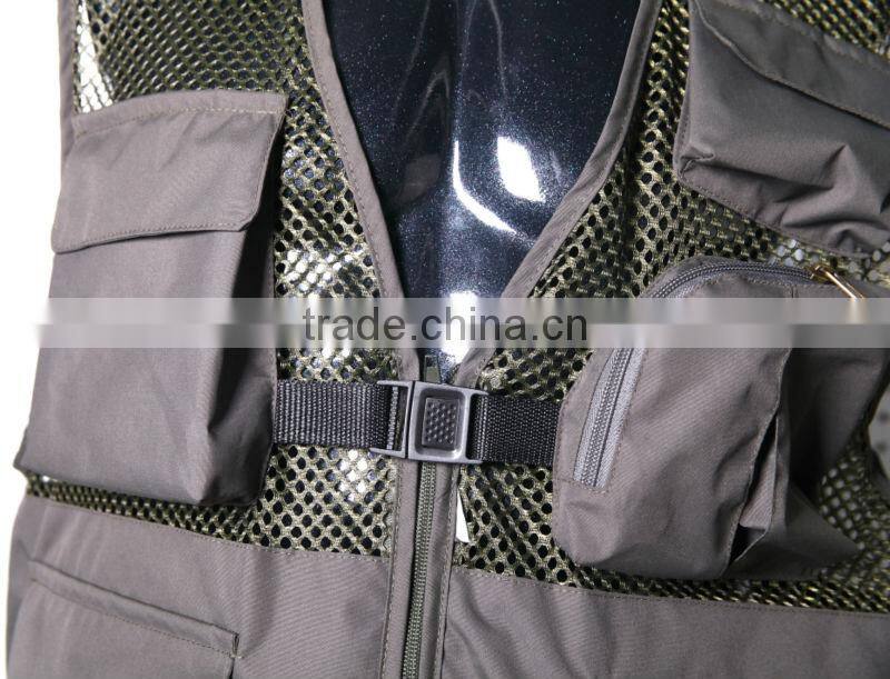 2016 Wholesale factory new design outdoor vest for fishing hunting vests