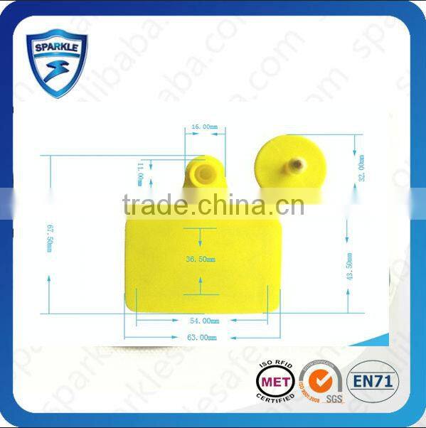 125KHZ and 134.2HKZ rfid animal 125khz ear tag