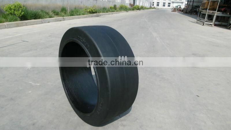 top quality press on solid rubber tire 10*6*6 1/2 chinese tire manufacturers