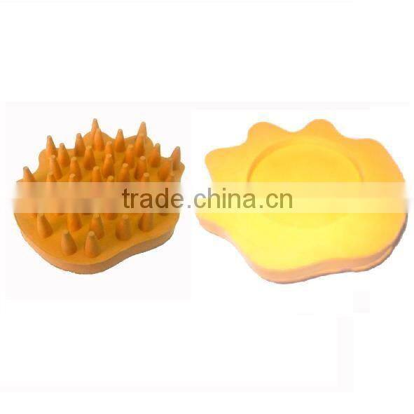 Massage rubber pet grooming brushes in 2016