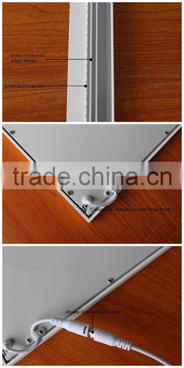 Baked white paint 600*600 square Led Flat Panel Lighting AC85-265V 36/40/48/72w