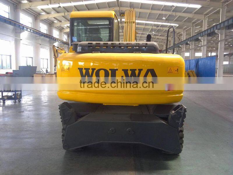 multi-function wheel excavator with ground hole drill for sale