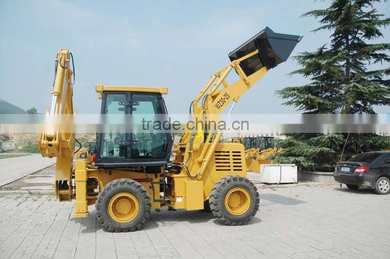 7600kg, 0.4CBM WZ30-25 mini wheel backhoe loader for sale 2015 good performence!