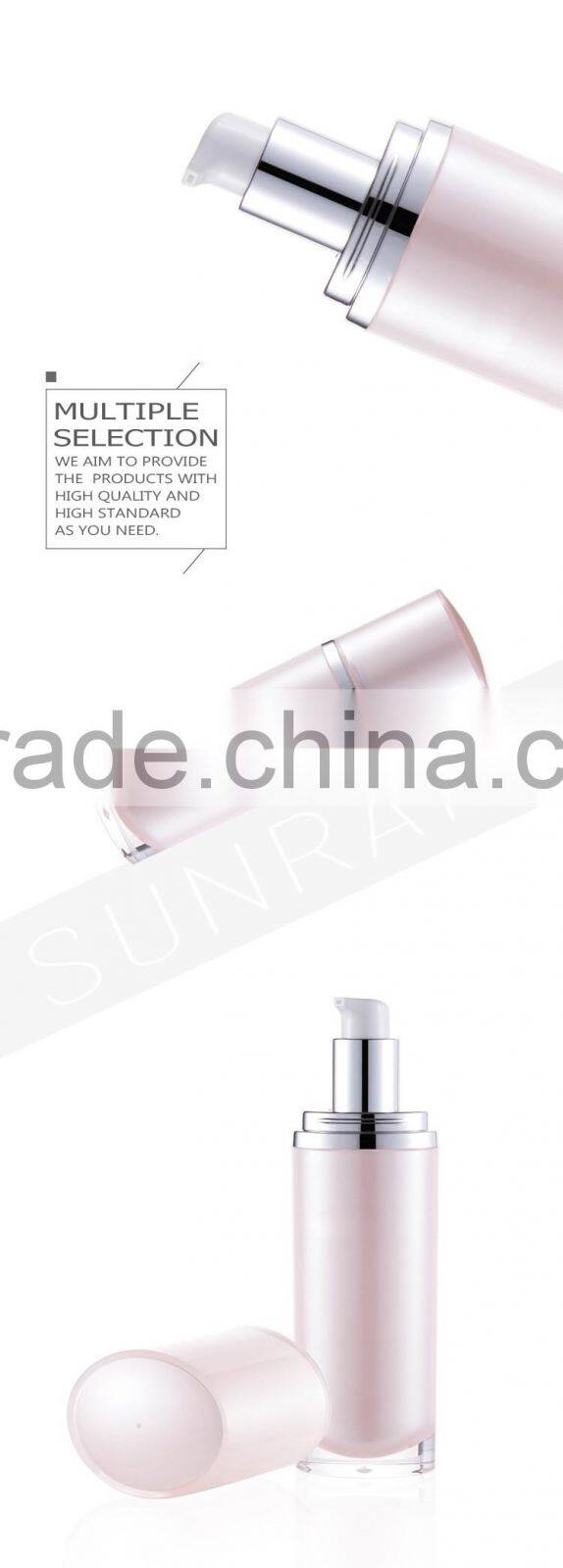 Widely use good quality color customized PMMA cosmetic 30ml pet lotion bottle