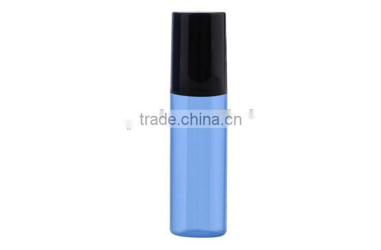 Hot sale Empty PET 100ml bottle, Blue empty cosmetic bottles