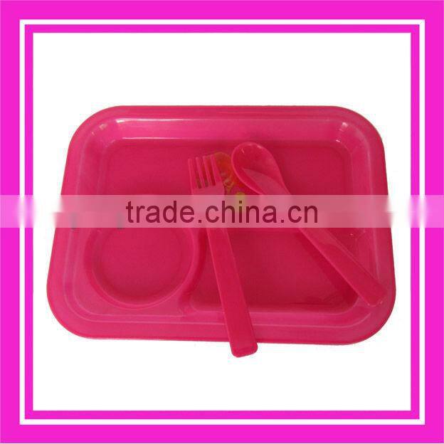 4pcs kids dinner set plastic