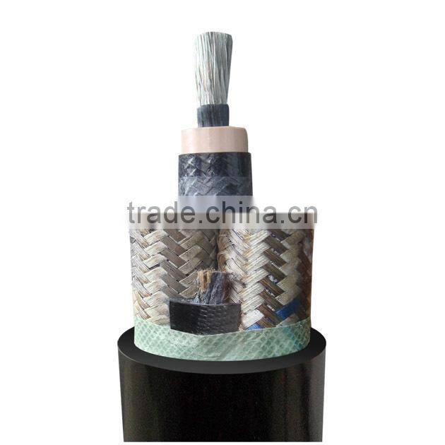 YUMO Non-metallic shielding flexible rubber cable with monitoring core for movable coal mining machines