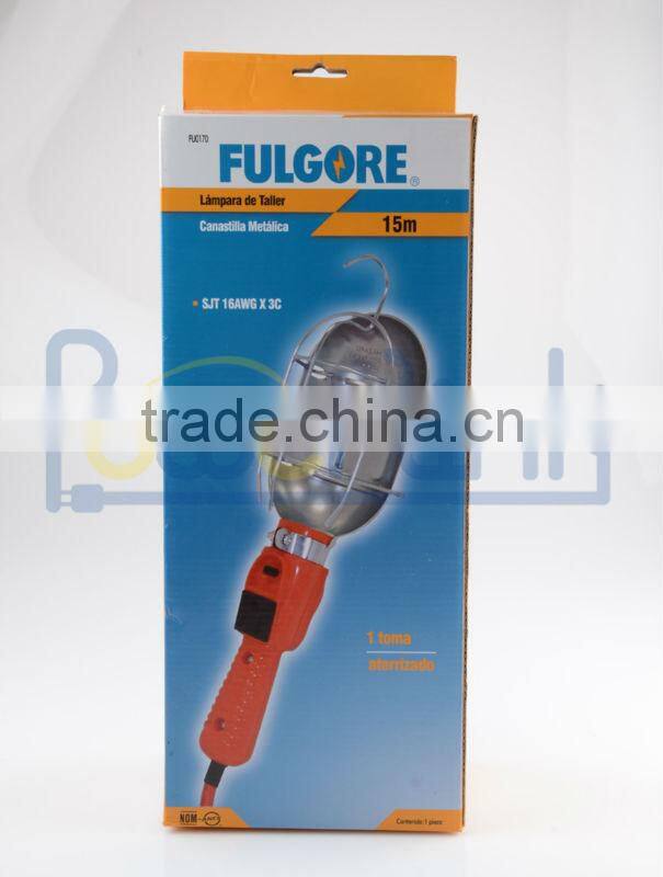 H90192 Working light Metal Shield Incandescent Light with 18 Gauge Cord, CH-W02