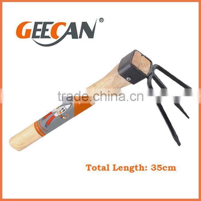 A3 Steel Head Wooden Handle Garden Hoe