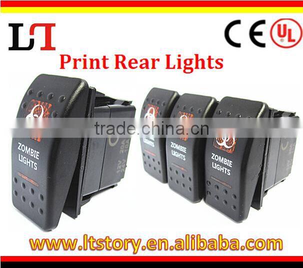 marine waterproof led DPDT/SPST/ DPST/ STDP ROCKER SWITCH