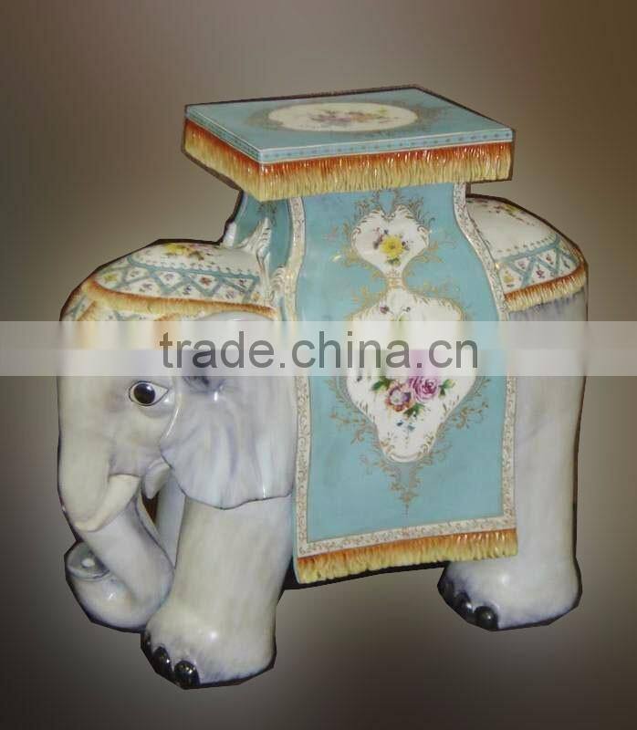 Antique European Small Round Porcelain Table, Hand Painted Ceramic Telephone Table, Home Decorative Gilt Brass Mounted Side Tabl