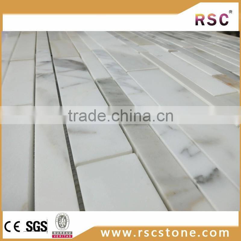 Calcutta gold marble mosaic tile