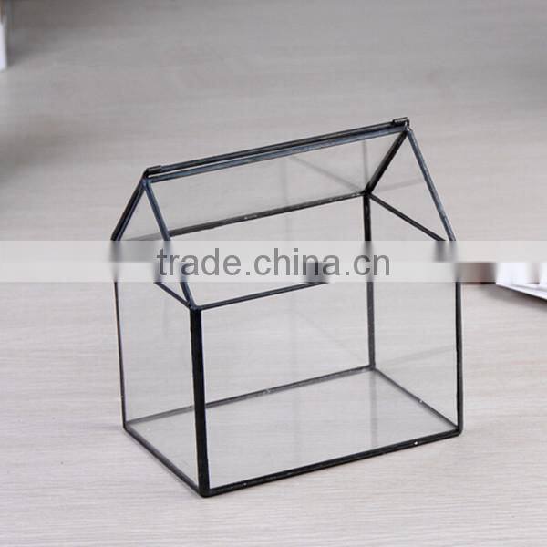 Hot wholesale Geometric irregular glass containers, glass container, glass box