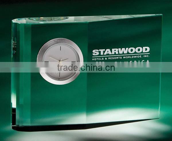 crystal clock desk decoration on sale