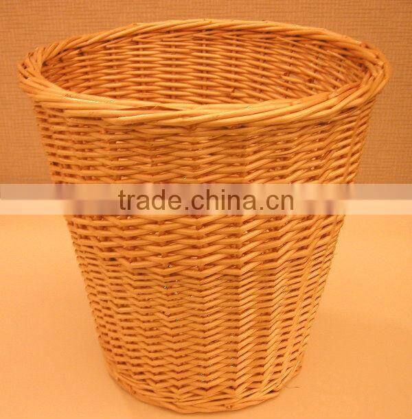 handmade Wicker storage basket woven shallow storage basket
