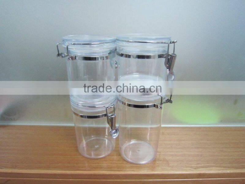 food grade Bpa fee plastic canister,plastic storage canister,plastic airtight container