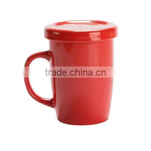 ceramic tea cup with tap,360ml