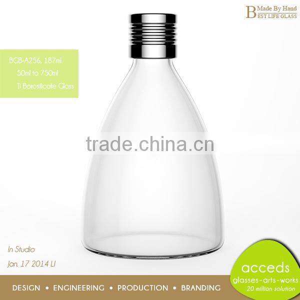 Wholesale Borosilicate Special Fancy Glass Wine Bottles