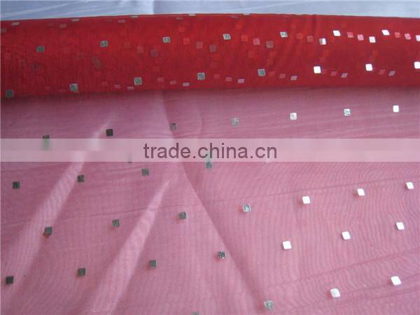 Cheap Organza Teal Table Cloth/Runner