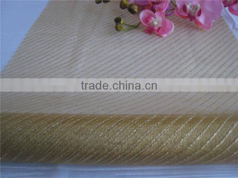 Spring Golden Glitter Hot Sale Decorative Table Cloths/runner