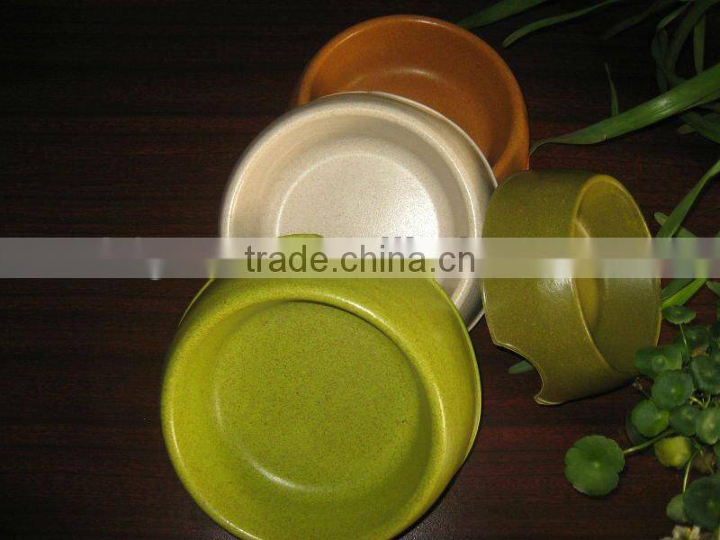 Unique design bio bamboo fiber personalized dog bowl