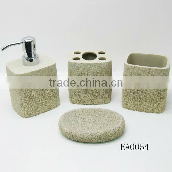 Transparent resin eco-friendly bath product hotel balfour bathroom accessories from manufacture