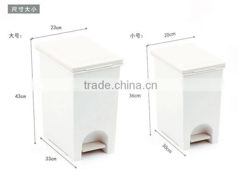 Wholesale Stock Small Order Rectangle coverd garbage can